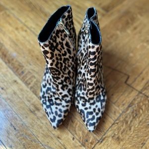 Sam Edelman leopard leather kitten boots - 7